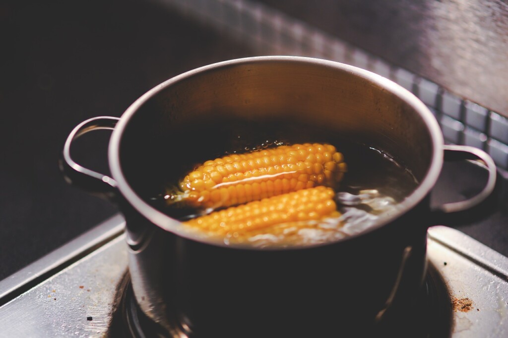 cooking corn