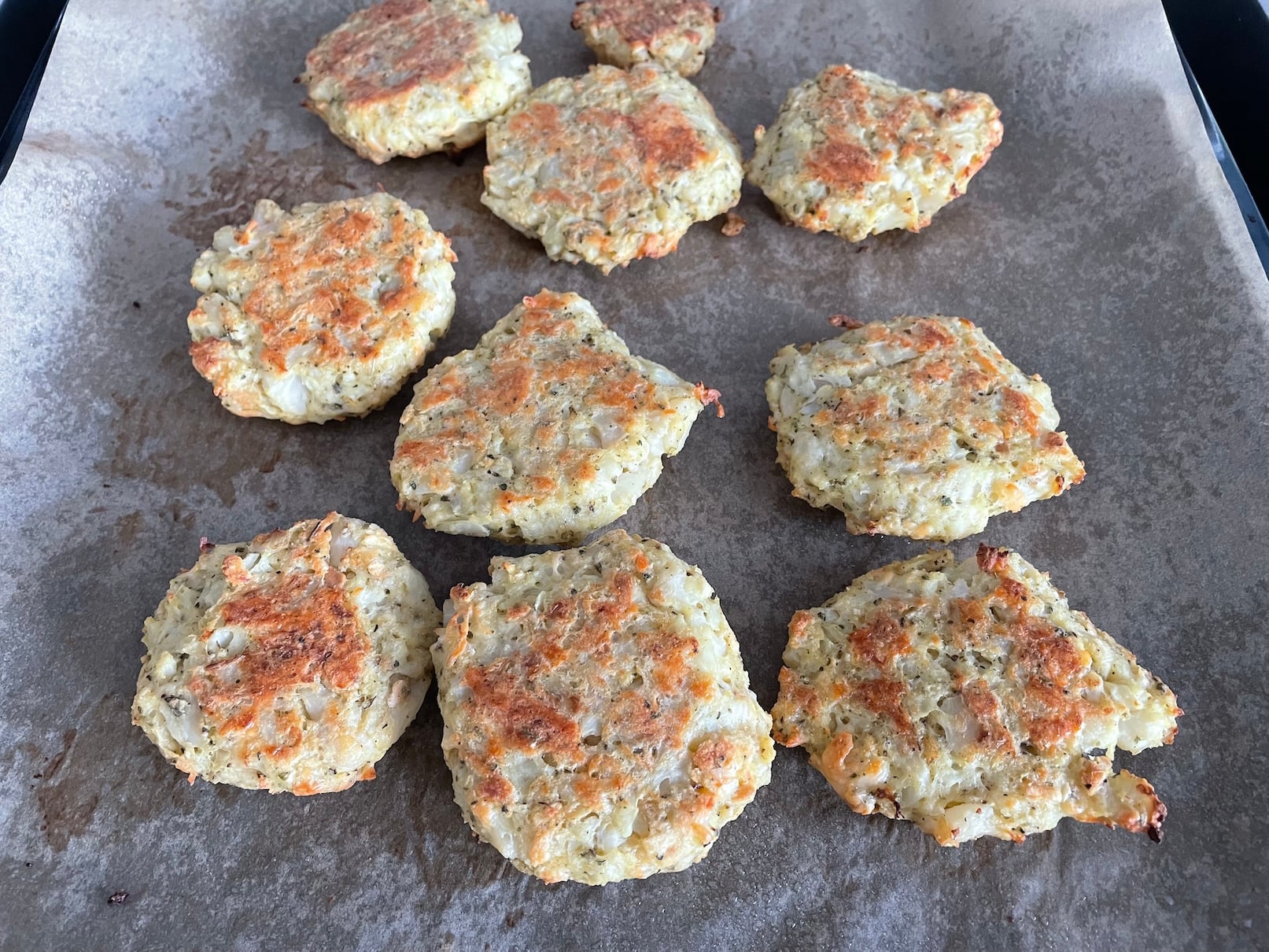 Roasted cauliflower patties