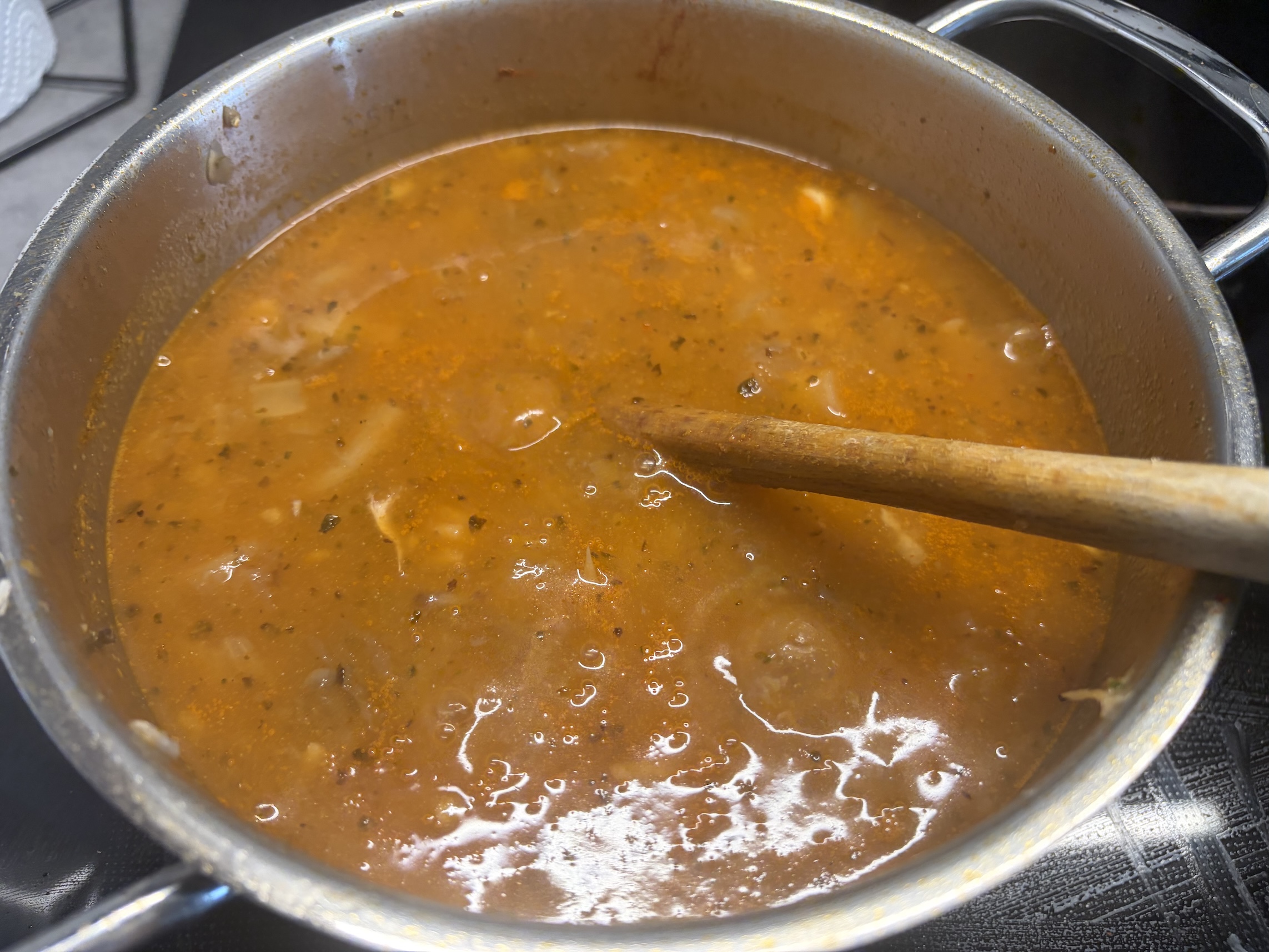 Oyster mushrooms soup